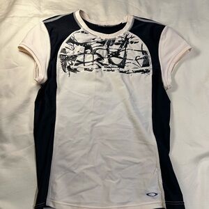Oakley Black and White Graphic Tee